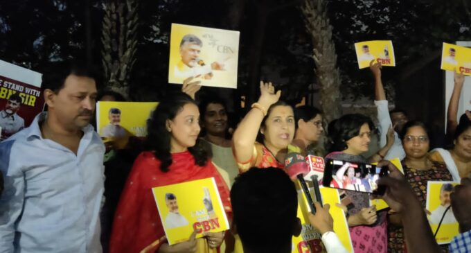 IT Professionals in Telugu States Protest Former Chief Minister’s Arrest, Citing Political Vendetta
