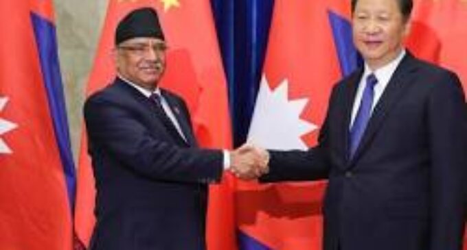 Prachanda meets Chinese president, discusses THMCN and other projects