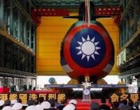 Taiwan President Launches Submarine Manufactured by Own Country