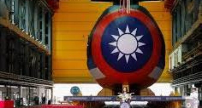 Taiwan President Launches Submarine Manufactured by Own Country